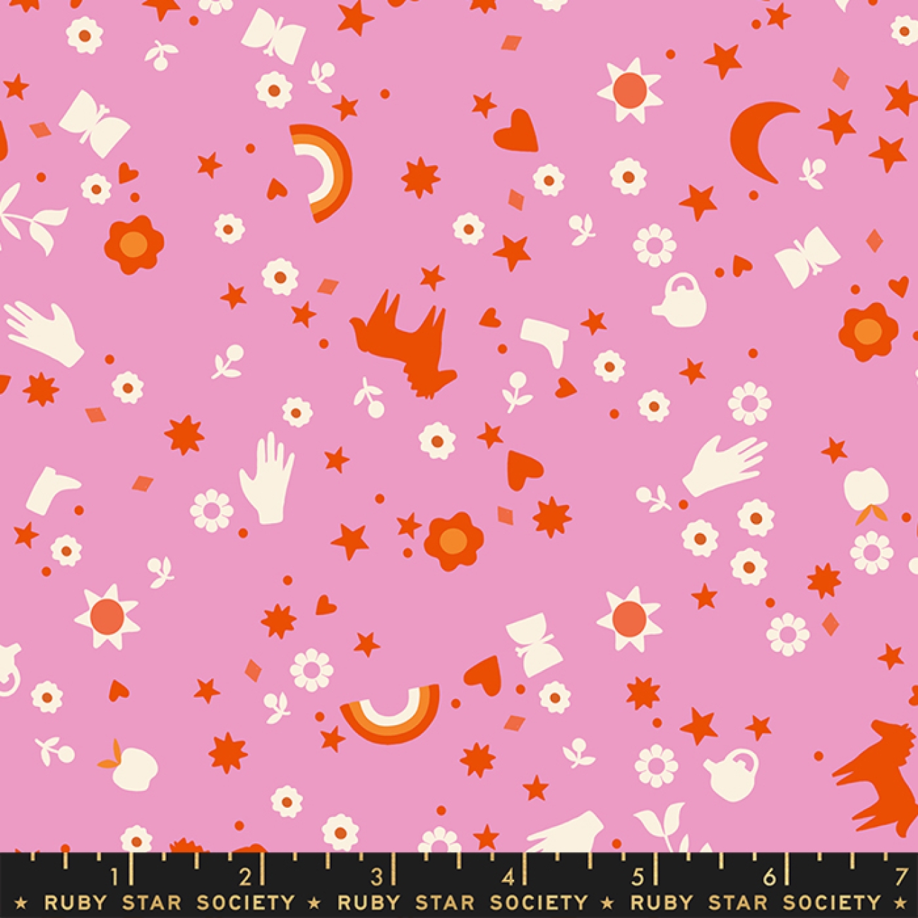 Baumwolle Patchwork -  Alexia Abegg - Ruby Star Society - Meadow Star - Daisy Dreamland